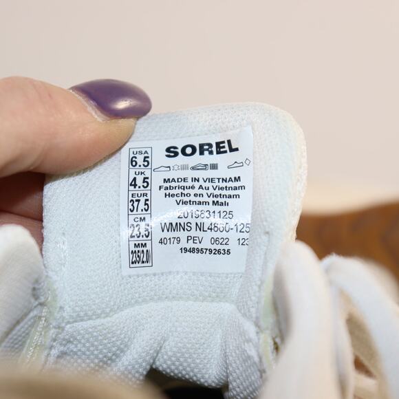 Sorel Kinetic Impact Lace Sneakers – Women’s Size 6.5 – White Mesh & Gum Sole - Picture 6 of 6